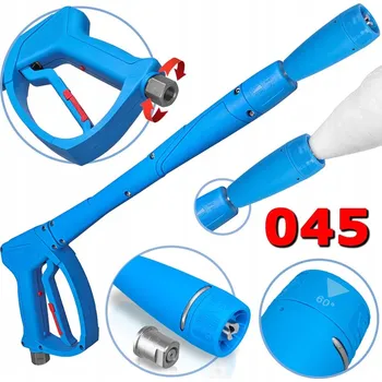 Příslušenství pro vysokotlaký čistič MTM PISTOLE 3/8" S PĚNOVACÍ HLAVICÍ + TRYSKA 045 PRO TLAKOVÉ MYČKY DO 280 BAR