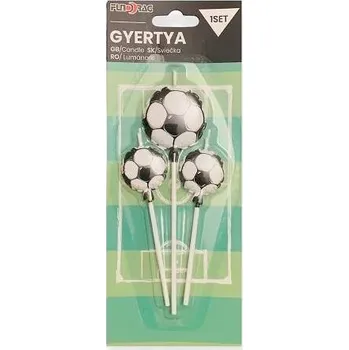 Svíčky Fotbalové míče balónky (3 ks) ▹