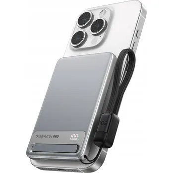 Powerbanka Indukční powerbanka INIU MagPro Slim 5000 mAh 15W Bílá
