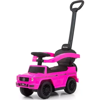 Odrážedlo detské odrážedlo s vodiacou tyčí mercedes g350d milly mally růžové