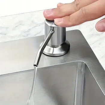 Dávkovač mýdla Dávkovač kuchyňské kapaliny pod Dřez, stříbrný