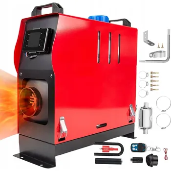 Průmyslové topidlo Nezávislé Topení Vzduchové 12V Výkon 8KW LCD