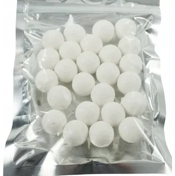 Vánoční dekorace Bílé kuličky dekorativní k dekoraci vánoční ozdoby kuličky 13g 2cm