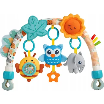 Hračka pro kojence ZÁVĚSNÁ HRAČKA NA POSTÝLKU, OBLOUK NA KOČÁREK, SENZORICKÁ HRAZDIČKA, CHRASTÍTKO NA AUTOSEDAČKU 0+