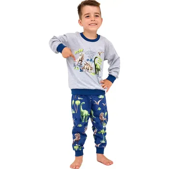 Chlapecké oblečení Chlapecké pyžamo 593/163 Dinosaur - CORNETTE světle modrá 122/128