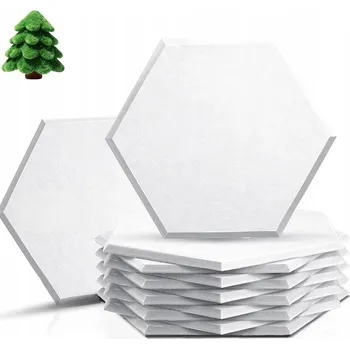 akustická pěna SAMOLEPICÍ AKUSTICKÉ PANELY ŠESTIHRANNÉ 12 KUSŮ - ZVUKOVÁ IZOLACE