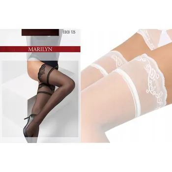 Podprsenka Marilyn Coco T25 punčochy LOVE [Velikost 3/4, Barva Bílá