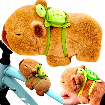 plyšák PLYŠOVÁ HRAČKA KAPYBARA NA RUKU S BATOHEM CAPIBARA PLYŠÁK PLYŠOVÝ MAZLÍČEK PŘÍTULNÍČEK ČELENKA