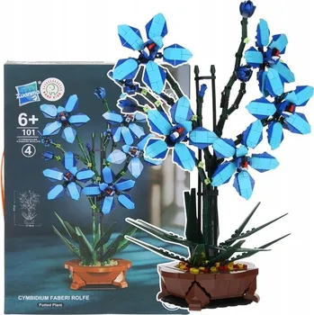 ostatní stavebnice Stavebnice kostky Orchidej Cymbidium v květináči pro sestavení 1097 Ks.