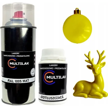 Barva ve spreji Matný lak ve spreji na figurky, skleněné a keramické ozdoby RAL 1005