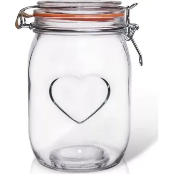 Dóza na potraviny Orion sklo patent Bela Srdce 1 l