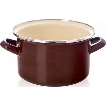 Hrnec Emaliovaný hrnec BROWN 18 cm, 2 l