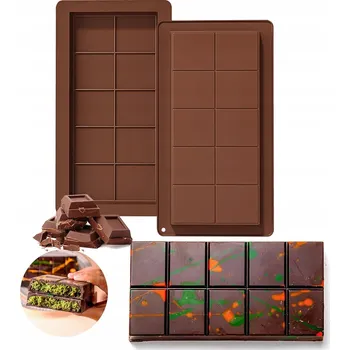 Nádoba na pečení 2 KS SILIKONOVÁ FORMA NA ČOKOLÁDU, PRALINKY