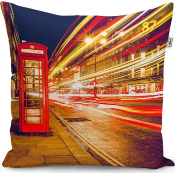 Polštář Sablio Polštář Noční Londýn - 40x40 cm