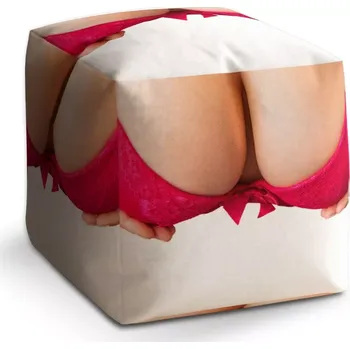 Taburet Sablio Taburet Cube Ňadra: 40x40x40 cm