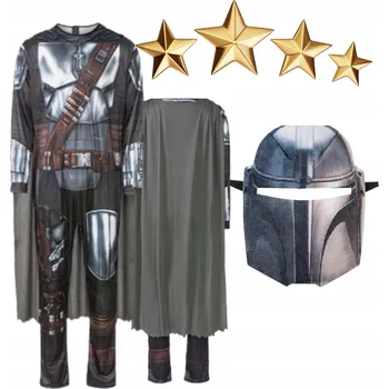 Karnevalový kostým Kostým Star Wars pro dospělé, 3dílný: kombinéza + plášť + maska, velikost L