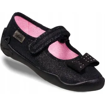 Chlapecká obuv Befado dětské papuče na suchý zip černé, velikost 30