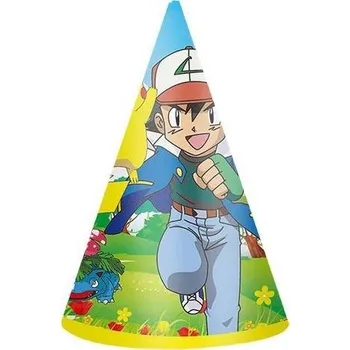 Párty papírová čepička Pokémon 6ks - Cakesicq | Cukrářské potřeby