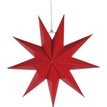 Vánoční dekorace Velká papírová hvězda Barva: Červená