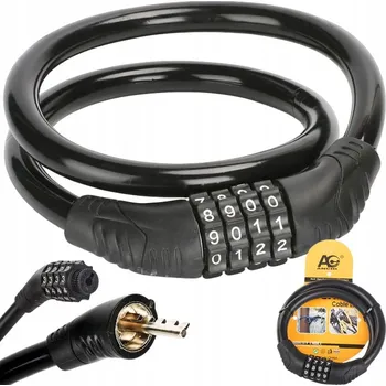 Zámek na kolo dobirkov.cz Bezpečnostní zámek na kolo na kód, čtyřčíselný kód