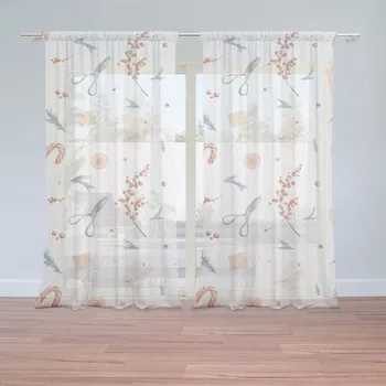 Záclona Sablio Záclony Sváteční dílna: 2ks 150x250cm