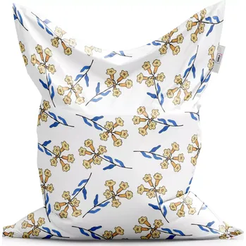 Sedací pytel Sablio Sedací vak Classic Žluté kvítí - 150x100 cm