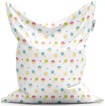 Sedací pytel Sablio Sedací vak Classic Zmrzlinky s muffiny - 150x100 cm