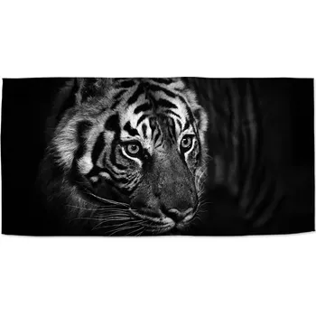 Osuška Sablio Ručník Černobílý tygr - 50x100 cm