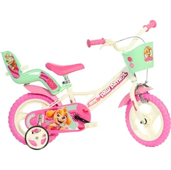 Dětské kolo ACRA Kolo DINO BIKES 12" Paw Patrol holčičí balanční kolečka s doplňky CSK5124