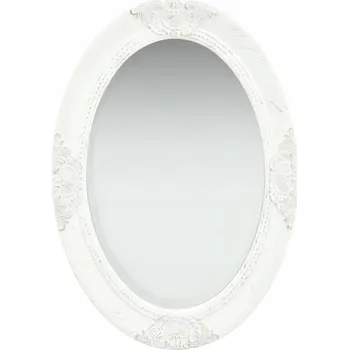Zrcadlo Zrcadlo nástěnné v barokním stylu, 50x70 cm, bílé