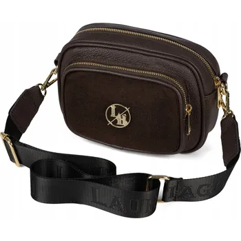 Kabelka Laura Biaggi kabelka, typ kabelka přes rameno, eko kůže a semiš, hnědá