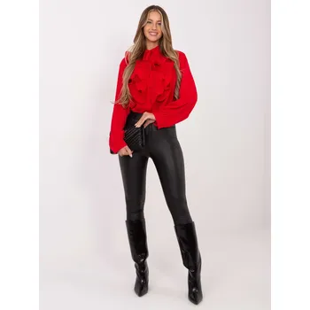 Dámská halenka Červená halenka s volány Factory Price černá | červená 3485420