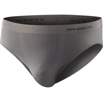 Slipy BRUBECK Pánské slipy BASE LAYER ŠEDÉ L