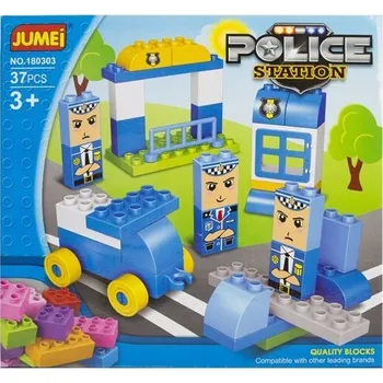 ostatní stavebnice Stavebnice Jumei 3+ POLICIE 37 dílků, 28x26 cm