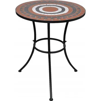 Konferenční stolek Stůl VidaXL kovový kulatý 60 x 60 x 70 cm