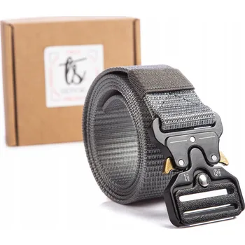 Opasek Taktický pánský pásek ke kalhotám šedý vojenský QR