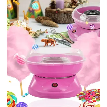 Výrobník cukrové vaty Přístroj na cukrovou vatu PEK-LINE DOMÁCÍ STROJ NA CUKROVOU VATU růžový 450 W