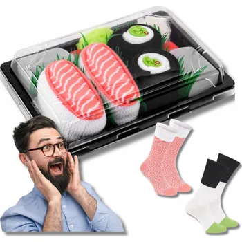 Pánské ponožky RAINBOW Ponožky SUSHI, vícebarevné, velikost 41-46