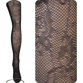 Dámské punčochy Vzorované Punčocháče Calzamia 60 DEN černé Nero velikost 3