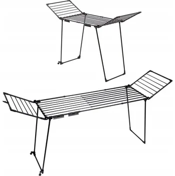 Sušák na prádlo Sušák na prádlo Brunbeste nastavitelný skládací černý