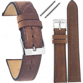 Řemínek na hodinky Kožený řemínek k hodinkám Tekla T-055.02Bz 22 mm