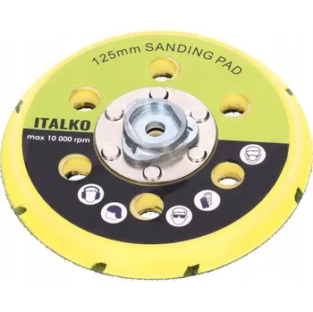 Brusný kotouč Brusný talíř na suchý zip Italko 000088 125 mm pro rotační leštičku