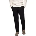 Pánské kalhoty z pique úpletu s regulací - černé V2 OM-PACP-0283 vel. L