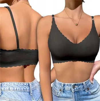 Podprsenka Bezešvá podprsenka černá velikost 90C