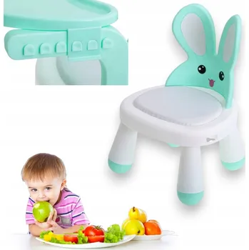 JÍDELNÍ ŽIDLIČKA A STOLEČEK PRO DĚTI MINT KRÁLÍK