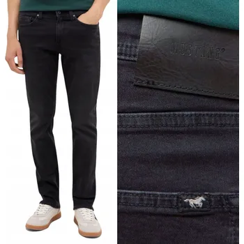 Pánské džíny Mustang Vegas Pánské džíny střihu Slim Fit, černé, W36 L32