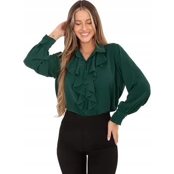 Dámská košile Dámská klasická Elegantní košile s žabotem