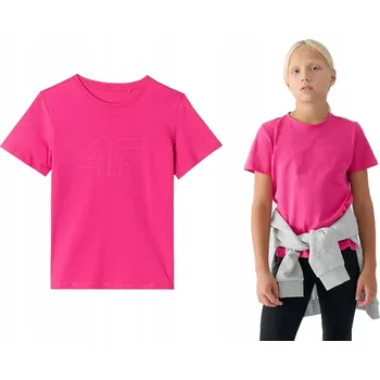 Dívčí tričko 4F dětské tričko vícebarevné bavlna velikost 158