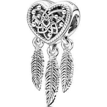 Přívěsek Přívěsek STŘÍBRO 925 Korálek Charms Lapač Snů Srdce