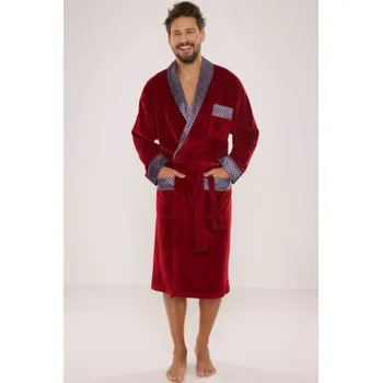 Pánský župan De Lafense Bonjour Bordó M